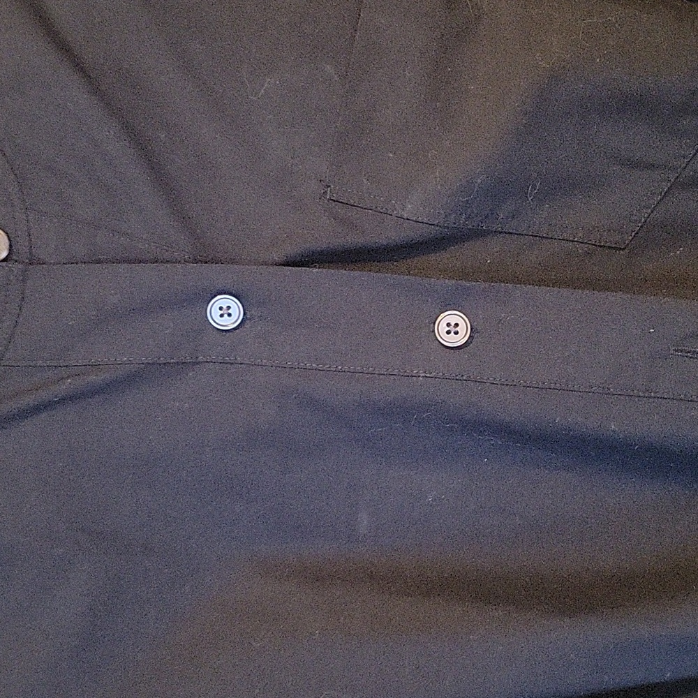 BANANA REPUBLIC  Black Shirt Dress - Picture 4 of 7